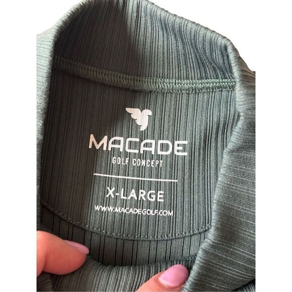Makade Golf T-shirt size XL Green Mock Neck - Picture 3 of 10